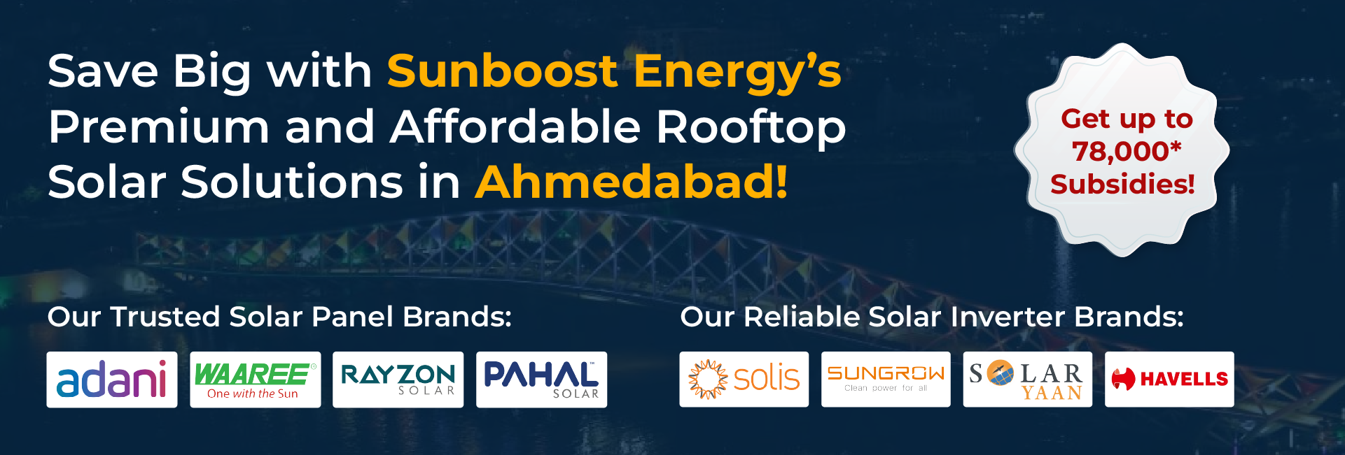 Affordable , Premium, Powerful Solar Solutions Desktop Banner