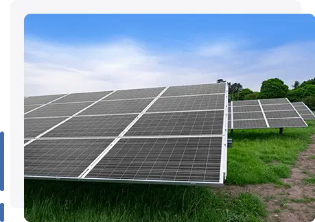 Customized ground mount solar system installed in Gujarat